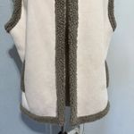 Anthropologie Akemi + Kin Women Cream & Gray Collared Sherpa Vest One Size Size undefined Photo 6
