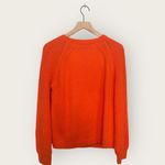Talbots Vibrant Orange Cable Knit Large Long Sleeve Sweater Photo 2