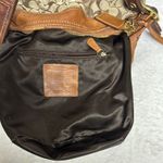 Coach Vintage Bucket Bag Brown Signature Shoulder/ Crossbody with Leather Trim Photo 9