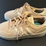 Adidas basketball cream and beige leather sneakers, sz 8 women’s, NEW! Photo 0