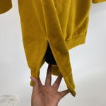 Shein heavy longline velvet hoodie ARM PARK golden mustard colored Gold Size XL Photo 3