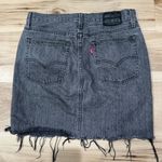Levi's Levi’s High Rise Black Frayed Mini Skirt Women’s 29 Photo 4