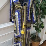 Violet Sky Women's M Bathing Suit Beach Cover Blue and Yellow Funky Patterns Size M Photo 1