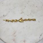 Vintage AJC Noahs Ark Bracelet 7" Gold Tone Animals Linked Metal Jewelry Photo 5