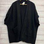 Aerie Arie Women's Black Knit Cardigan Poncho Sweater Size SMALL OVERSIZED Photo 0