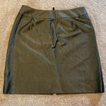 Etcetera  Gold Black Metallic Full Front Zip & Pockets Pencil Skirt Size 4 Photo 5