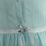 Vintage Fundamentals from SEARS Long Sleeve Nightgown W/Lace Trim LG BLUE‎ NEW Size undefined Photo 2