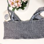 Mustard Seed  Denim Smocked Back Bralette Medium Photo 1