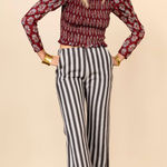 Alix of Bohemia Charlie Flare Festival Railroad Stripe Pant | XS Photo 0