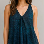 Rebecca Taylor  Silk Navy Mermaid Tank Sleeveless Blouse Size 2 Photo 0