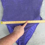 Aerie  Lurex Crinkle Babewatch One Piece Swimsuit Purple Size XL Photo 5