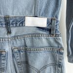 RE/DONE X Levis Jumpsuit Womens XS Denim Flared Distressed Indigo Reconstructed Photo 11