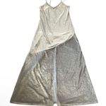 Leith  Beige Metalic High Slit Maxi Dress(Size Medium) Photo 2