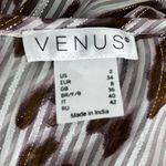 Venus Women’s Pink Cheetah Flow Semi Sheer Shimmer Maxi Dress Size 2 Photo 2