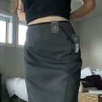 Knee Length Gray Pencil Skirt Size 6 Photo 1
