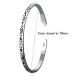Boutique NEW Engraved 925 Sterling Silver Adjustable Cuff‎ Bracelet Photo 5