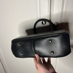 American Vintage Vintage 1950s Black Leather Kisslock Top Handle Handbag Photo 6