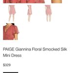Paige silk smocked Giannina minidress NWT Photo 7