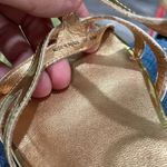 Kate Spade  strappy gold low wedge sandals 1.25 inch heel Photo 7