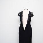 Adrianna Papell | Sequin-Illusion Cap Sleeve Jersey Dress Photo 12