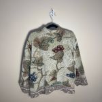 Sugar Street Weavers Jacket Large Multicolor Woven Tapestry Cardigan Green Photo 6