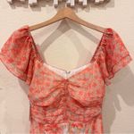 Lost + Wander Sunnyville Midi Dress in Orange Multi Floral OS NWT Photo 2