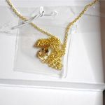 Disney NIB  100th 14K Gold Flash Plated Rhinestone Accent Minnie Mouse Necklace Photo 3