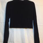 Divided Black Cropped Long Sleeve Photo 3