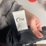 Zyia  Size Large Sports Bra Metallic All Star Zip Back Mesh Black Gym Workout Photo 3