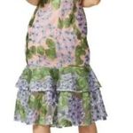 Anthropologie VONE Kirana Floral Embroidered Floral Lace Dress Size 12 Photo 1