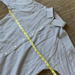 Ann Taylor beautiful lyocell striped oversized button down cotton top Photo 5