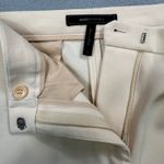 BCBGMAXAZRIA  Dress Pants Womens M 32x24 Beige Cropped Mid Rise Straight Career Photo 2
