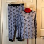 Disney Mickey Mouse Blue Pajama Pant Set Size Large Photo 0