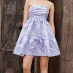 Saturday club ruched bodice textured mini dress blue medium new Photo 1