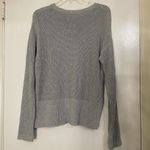 Alexander Wang T  Gray knit round neck sweater split side hem size XS Photo 4