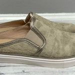 Botkier  Sneakers Womens Size 8 Slip On Gold Leather Croc Print Summer Casual Photo 3