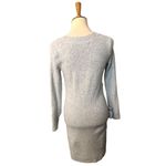Loft gray speckled sweater dress with ribbon accents at sleeve cuffs size XS Photo 5