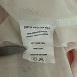 Lush Clothing Lush White Pink Floral Print Flutter Ruffle V-Neck Mini Dress Size Large Photo 4