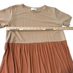 Story Color Block Casual Dress Summer Womens Small Lightweight Chic Beach Flowy Green Photo 7