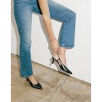 Madewell NEW Sz 6 The Debbie Slingback Pump Kitten Heel in Black NO289 Photo 12