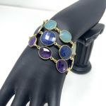 Sterling Silver  bracelets, 18K gold overlay and semiprecious stones/Amethyst Photo 7