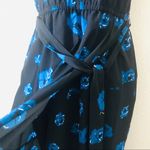 NWT Derek Lam 10 Crosby Blue Floral Sleeveless Midi faux wrap belted Dress Size 6 Photo 12