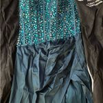 Sherri Hill  Prom Dress Blue Photo 3