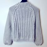 Free People Sweetheart Chunky Ribbed Knit Sweater in Tungsten Gray Size XS Photo 3