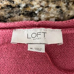 Loft pink Cardigan Womens Bell Sleeve M Boho Soft Girl Preppy Modest Old Money Photo 6