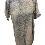 Topshop  denim animal print short sleeve dress size 8 Photo 0