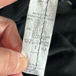 Made in Italy Solid Black Tank Bubble Hem Split Back Womens Medium Photo 9