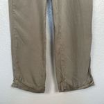 Thread + Supply Paper Bag Tie Waist Pants Sage Straight Leg Tan Khaki Beige S Photo 5