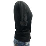 Ralph Lauren V Neck Fitted Cuffed Sleeve Black T Shirt Size Small Dark Academia Photo 3