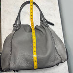 Coach  32988 Edie 42 Gray Buffalo Leather Suede Hobo Shoulder Bag Photo 12